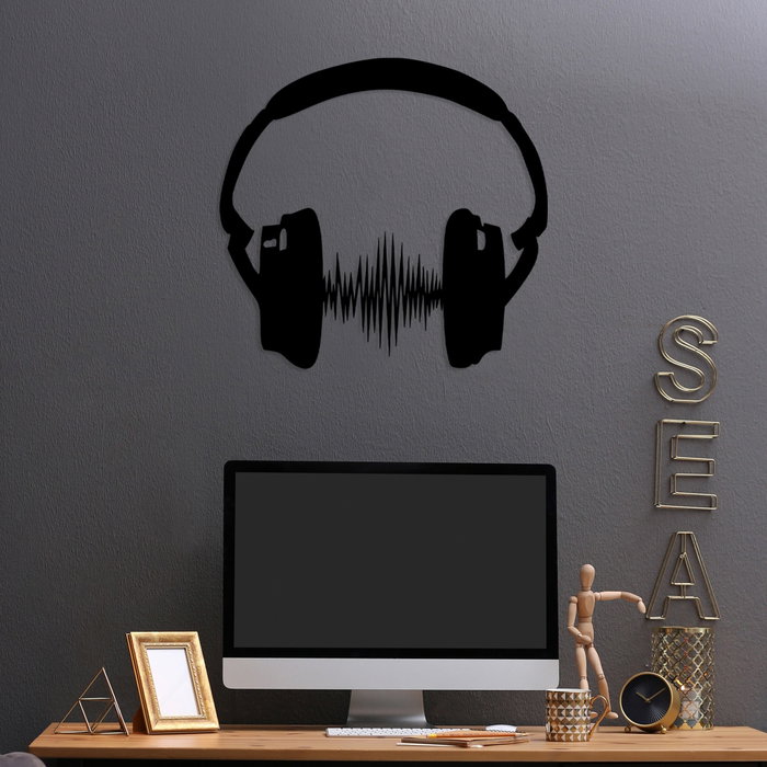 Wallity Just Music Accesorio de Pared Decorativo Negro